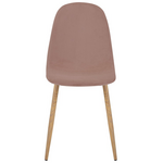 Καρέκλα Bella Pakoworld Σάπιο Μήλο Βελούδο με Πόδι Μέταλλο σε Φυσική Απόχρωση 43.5x52x89εκ