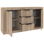 Μπουφές Doha Pakoworld σε Sonoma Απόχρωση 150x45x80.5εκ