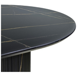 Τραπέζι Nembou Pakoworld mdf σε Απόχρωση Μαύρου Μαρμάρου 210x100x76εκ