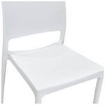 Καρέκλα Fenxy Pakoworld pp σε Λευκή Απόχρωση 38x42x77εκ