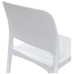 Καρέκλα Fenxy Pakoworld pp σε Λευκή Απόχρωση 38x42x77εκ