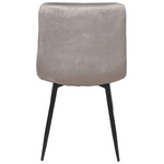 Καρέκλα Grato Pakoworld Ύφασμα Γκρι-Πόδι Μαύρο Μεταλλικό 45.5x53.5x88.5εκ