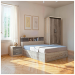 Φοιτητικό Πακέτο Επίπλων Κρεβατοκάμαρας Cloud Pakoworld σετ 3τεμ