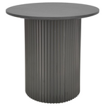 Βοηθητικό Τραπέζι Dovel Pakoworld mdf σε Μαύρη Απόχρωση Φ50x45εκ