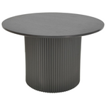 Τραπέζι Σαλονιού Dovel Pakoworld mdf σε Μαύρη Απόχρωση Φ70x40εκ