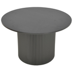 Τραπέζι Σαλονιού Dovel Pakoworld mdf σε Μαύρη Απόχρωση Φ70x40εκ