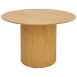 Τραπέζι Karulo Pakoworld mdf σε Sonoma Απόχρωση Φ120x76εκ