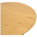 Τραπέζι Karulo Pakoworld mdf σε Sonoma Απόχρωση Φ120x76εκ