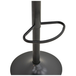 Σκαμπό Μπαρ Boronez Pakoworld Πτυσσόμενο Μαύρο pu-με Μαύρη Βάση 47x49x112εκ