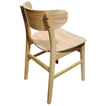 Καρέκλα Lumnia Pakoworld Rubberwood σε Φυσική Απόχρωση 46x50x76εκ