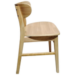 Καρέκλα Lumnia Pakoworld Rubberwood σε Φυσική Απόχρωση 46x50x76εκ