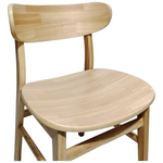 Καρέκλα Lumnia Pakoworld Rubberwood σε Φυσική Απόχρωση 46x50x76εκ