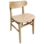 Καρέκλα Lumnia Pakoworld Rubberwood σε Φυσική Απόχρωση 46x50x76εκ