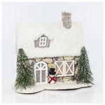 Φωτιζομενο Σπιτακι Χιονισμενο Διακοσμητικο, 26x14,5x25,5cm