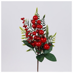 Πικακι με Κοκκινα Berries και Κλαδι Ελατου, 29cm