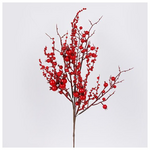 Κλαδι με Μεγαλα και Μικρα Κοκκινα Berries, 73cm