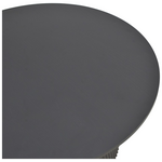 Τραπέζι Karulo Pakoworld mdf σε Μαύρη Απόχρωση Φ120x76εκ