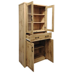 Βιτρίνα-Ντουλάπα Nisso Pakoworld σε oak Απόχρωση 80x40x183.5εκ