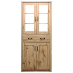 Βιτρίνα-Ντουλάπα Nisso Pakoworld σε oak Απόχρωση 80x40x183.5εκ