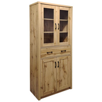 Βιτρίνα-Ντουλάπα Nisso Pakoworld σε oak Απόχρωση 80x40x183.5εκ