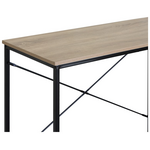 Γραφείο Εργασίας Bailon Pakoworld σε oak Απόχρωση με Μαύρο Μέταλλο 100x40x70εκ