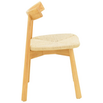 Καρέκλα Clareta Pakoworld Rubberwood-Σχοινί σε Φυσική Απόχρωση 53x55x79εκ