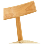 Καρέκλα Clareta Pakoworld Rubberwood-Σχοινί σε Φυσική Απόχρωση 53x55x79εκ