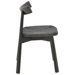 Καρέκλα Clareta Pakoworld Rubberwood-Σχοινί σε Μαύρη Απόχρωση 53x55x79εκ