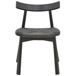 Καρέκλα Clareta Pakoworld Rubberwood-Σχοινί σε Μαύρη Απόχρωση 53x55x79εκ