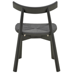 Καρέκλα Clareta Pakoworld Rubberwood-Σχοινί σε Μαύρη Απόχρωση 53x55x79εκ