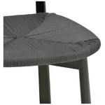Καρέκλα Clareta Pakoworld Rubberwood-Σχοινί σε Μαύρη Απόχρωση 53x55x79εκ