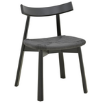 Καρέκλα Clareta Pakoworld Rubberwood-Σχοινί σε Μαύρη Απόχρωση 53x55x79εκ