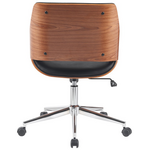 Καρέκλα Γραφείου Setulo Pakoworld Μαύρο pu-Βάση Χρωμίου 53x61x79-89εκ