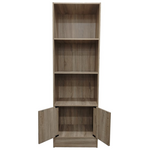 Βιβλιοθήκη Tekaro i Pakoworld σε Sonoma Απόχρωση 57x33x180εκ