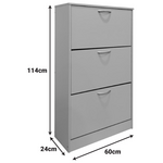 Παπουτσοθήκη Savaz Pakoworld σε Sonoma Απόχρωση 60x24x114εκ