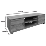 Έπιπλο Τηλεόρασης Serank Pakoworld σε Sonoma Απόχρωση 120x40x40εκ