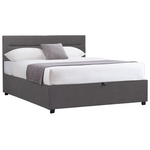 Κρεβάτι Molito Pakoworld Ύφασμα σε Ανθρακί Απόχρωση με Αποθηκευτικό Χώρο120x200εκ