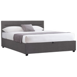 Κρεβάτι Molito Pakoworld Ύφασμα σε Ανθρακί Απόχρωση με Αποθηκευτικό Χώρο160x200εκ