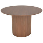 Τραπέζι Karulo Pakoworld mdf σε Καρυδί Απόχρωση Φ120x76εκ