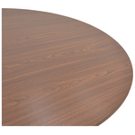 Τραπέζι Karulo Pakoworld mdf σε Καρυδί Απόχρωση Φ120x76εκ