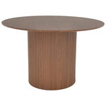 Τραπέζι Karulo Pakoworld mdf σε Καρυδί Απόχρωση Φ120x76εκ