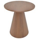 Βοηθητικό Τραπέζι Donda Pakoworld mdf Καρυδί Φ45x50εκ