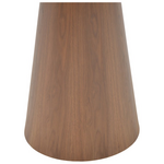 Βοηθητικό Τραπέζι Donda Pakoworld mdf Καρυδί Φ45x50εκ