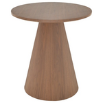 Βοηθητικό Τραπέζι Donda Pakoworld mdf Καρυδί Φ45x50εκ