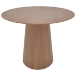 Tραπέζι Donda Pakoworld mdf Καρυδί Φ100x76εκ