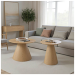 Tραπέζια Σαλονιού Donda Pakoworld mdf σετ 2τεμ. Sonoma