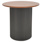 Tραπέζια Σαλονιού Dovel Pakoworld mdf σετ 2τεμ. Καρυδι-Μαύρο