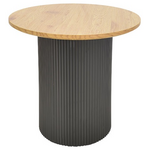 Tραπέζια Σαλονιού Dovel Pakoworld mdf σετ 2τεμ. Sonoma-Μαύρο