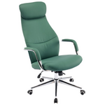 Καρέκλα Γραφείου Διευθυντή Ferka Pakoworld pu σε Πράσινη Απόχρωση 64x71x120-128εκ