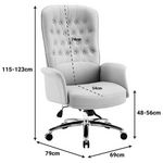 Καρέκλα Γραφείου Διευθυντή Kaline Pakoworld pu σε Μαύρη Απόχρωση 69x79x115-123εκ